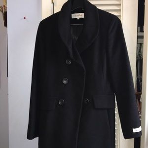 Calvin Klein black coat.